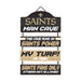New Orleans Saints Wooden Man Cave Dangle Sign - for just $29.99! 