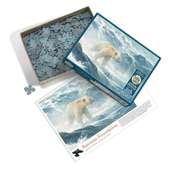 Salmon Watch - Spirit Bear 500 Piece Jigsaw Puzzle Cobble Hill - for just $17.99! 
