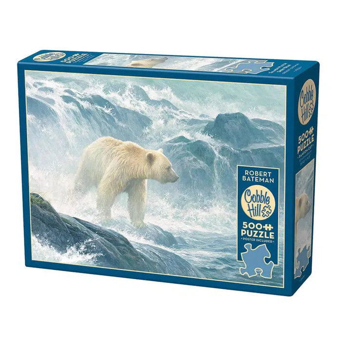 Salmon Watch - Spirit Bear 500 Piece Jigsaw Puzzle Cobble Hill - for just $17.99! 