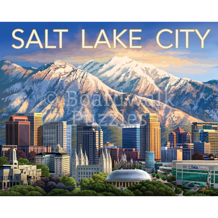 Salt Lake City 210 Piece Jigsaw Puzzle Boardwalk - for just $11.99! 
