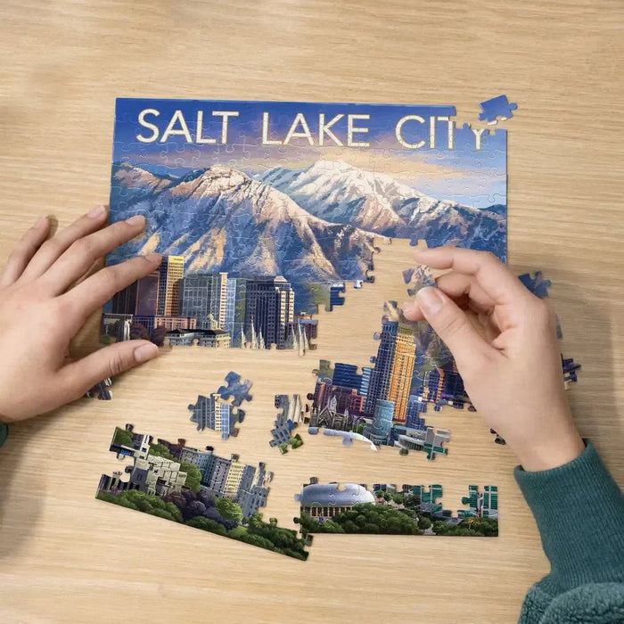 Salt Lake City 210 Piece Jigsaw Puzzle Boardwalk - for just $11.99! 