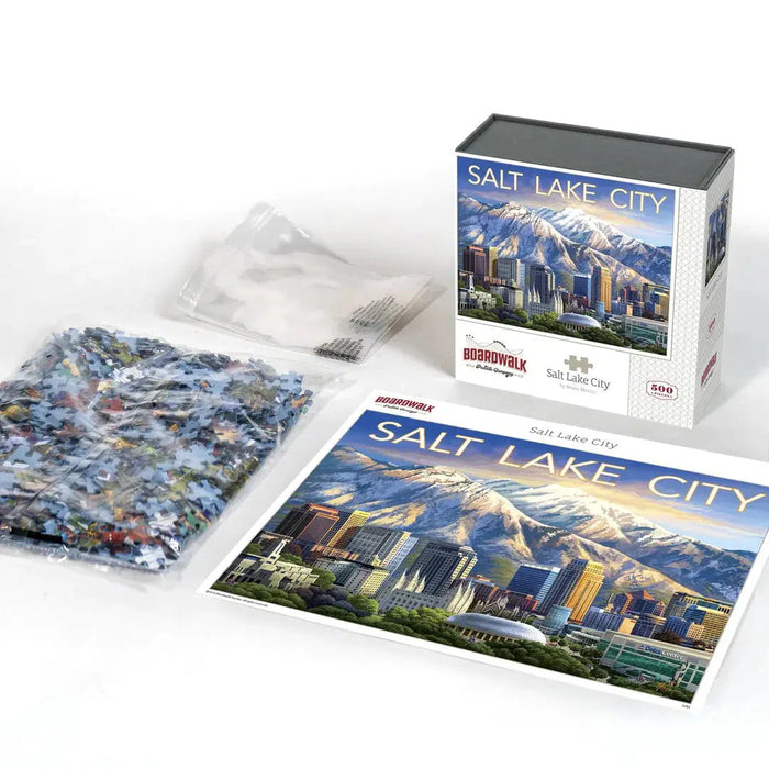Salt Lake City 500 Piece Jigsaw Puzzle Boardwalk - for just $21.99! 