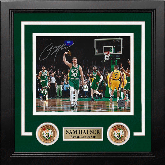 Sam Hauser Celebration Boston Celtics Autographed 8" x 10" Framed Basketball Photo - for just $89.99! 