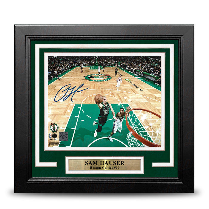 Sam Hauser Rim Cam Boston Celtics Autographed 8" x 10" Framed Basketball Photo - for just $79.99! 