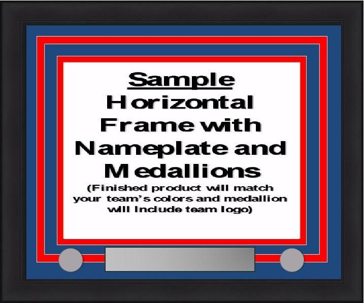 MLB Baseball Photo Picture Frame Kit - Toronto Blue Jays (Blue Matting, Gray Trim) - for just $29.99! 