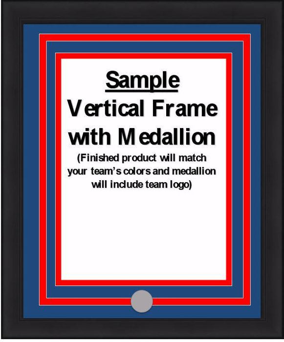 MLB Baseball Photo Picture Frame Kit - Kansas City Royals (Blue Matting, Light Blue Trim) - for just $29.99! 