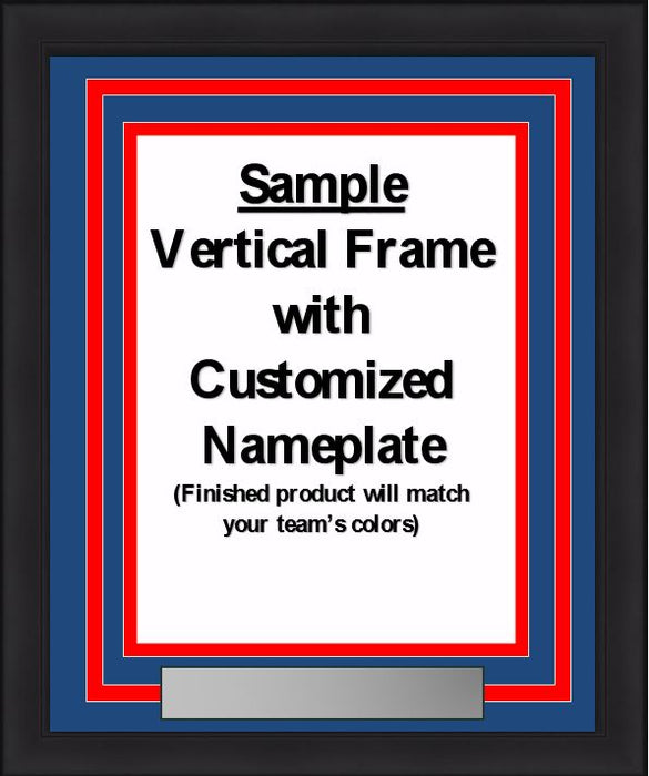 NHL Hockey Photo Picture Frame Kit - Calgary Flames (Red Matting, Orange Trim) - for just $29.99! 