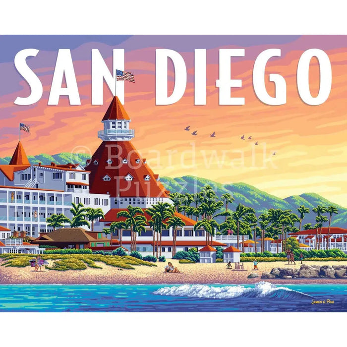 San Diego 500 Piece Jigsaw Puzzle Boardwalk - for just $21.99! 