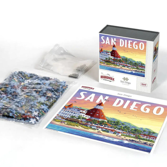 San Diego 500 Piece Jigsaw Puzzle Boardwalk - for just $21.99! 