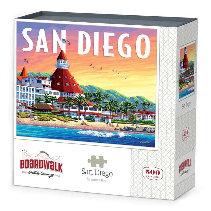 San Diego 500 Piece Jigsaw Puzzle Boardwalk - for just $21.99! 
