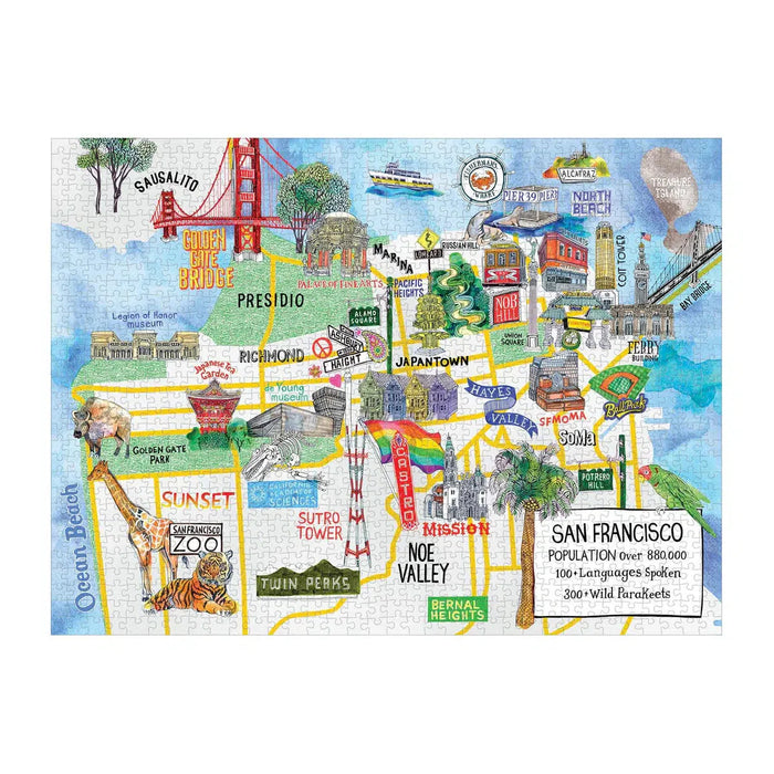 San Francisco 1000 Piece Jigsaw Puzzle Galison - for just $19.99! 