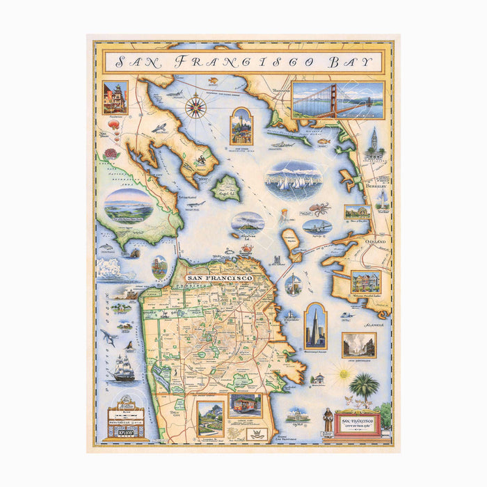 San Francisco Bay 1000 Piece Jigsaw Puzzle Xplorer Maps - for just $24.99! 