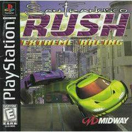 Front cover view of San Francisco Rush for PlayStation
