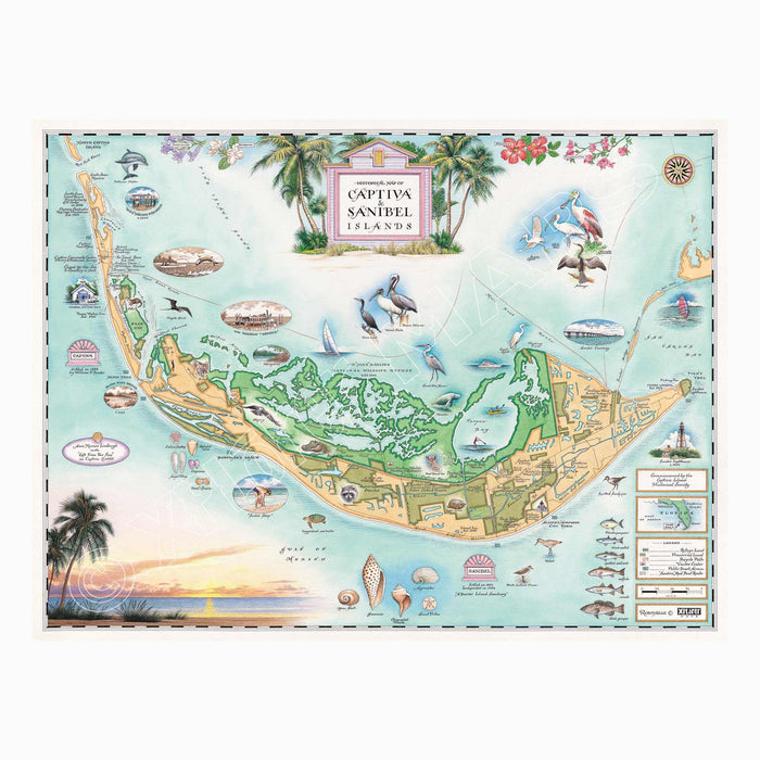 Sanibel & Captiva Islands 1000 Piece Jigsaw Puzzle Xplorer Maps - for just $24.99! 