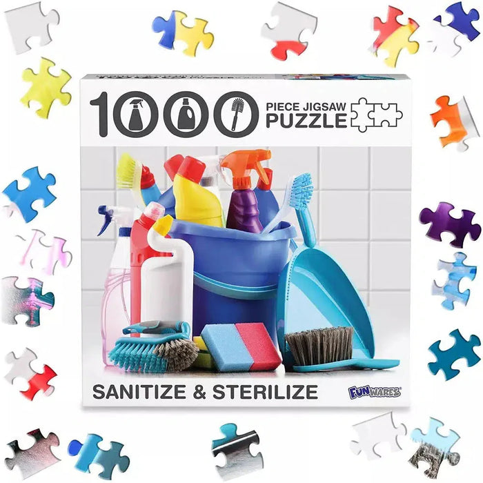 Sanitize & Sterilize 1000 Piece Jigsaw Puzzle Funwares - for just $14.99! 
