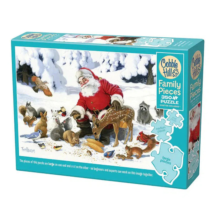 Santa Claus & Friends 350 Piece Family Jigsaw Puzzle Cobble Hill - for just $17.99! 