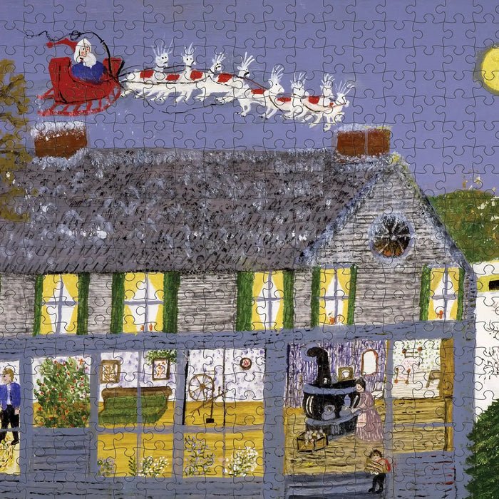 Santa Clause II by Grandma Moses 500 Piece Jigsaw Puzzle Pomegranate - for just $22.99! 