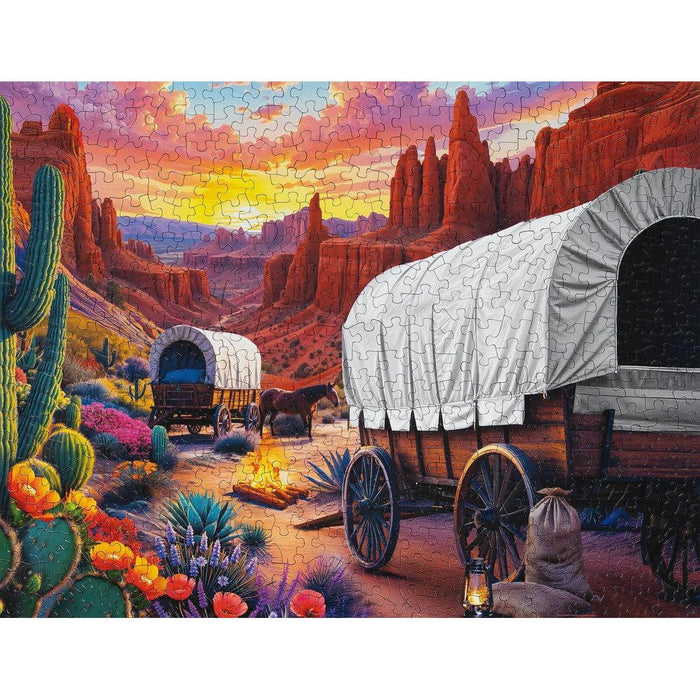Santa Fe Trail 500 Piece Jigsaw Puzzle Springbok - for just $17.99! 