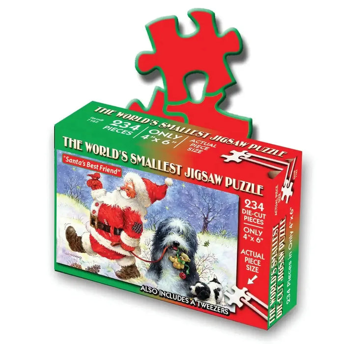Santa's Best Friend 234 Piece "World's Smallest" Jigsaw Puzzle TDC - for just $9.99! 