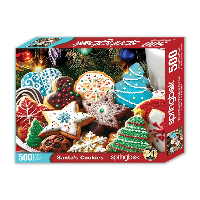 Santa's Cookies 500 Piece Jigsaw Puzzle Springbok - for just $17.99! 