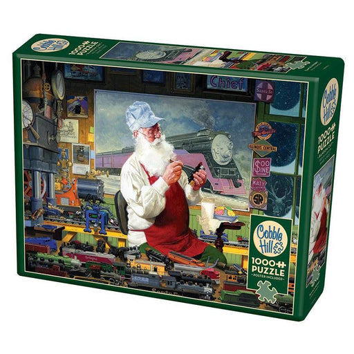 Santa's Hobby 1000 Piece Jigsaw Puzzle Cobble Hill - for just $19.99! 