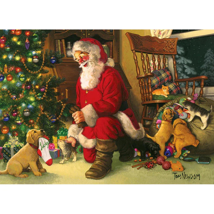Santa's Lucky Stocking 350 Piece Family Jigsaw Puzzle Cobble Hill - for just $17.99! 