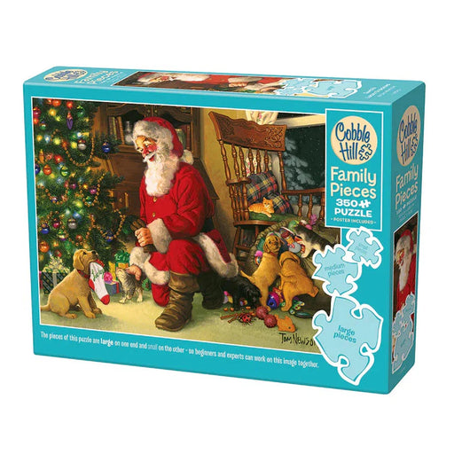 Santa's Lucky Stocking 350 Piece Family Jigsaw Puzzle Cobble Hill - for just $17.99! 
