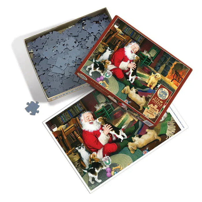 Santa's Playtime 275 Large Piece Jigsaw Puzzle Cobble Hill - for just $17.99! 