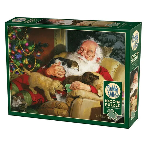 Santa's Quiet Time 1000 Piece Jigsaw Puzzle Cobble Hill - for just $19.99! 