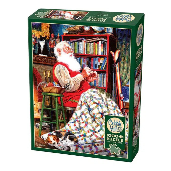 Santa's Quilt 1000 Piece Jigsaw Puzzle Cobble Hill - for just $19.99! 