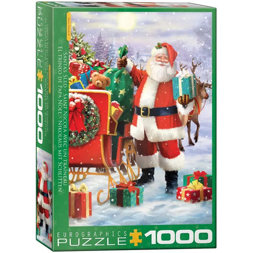 Santa's Sled 1000 Piece Jigsaw Puzzle Eurographics - for just $21.99! 
