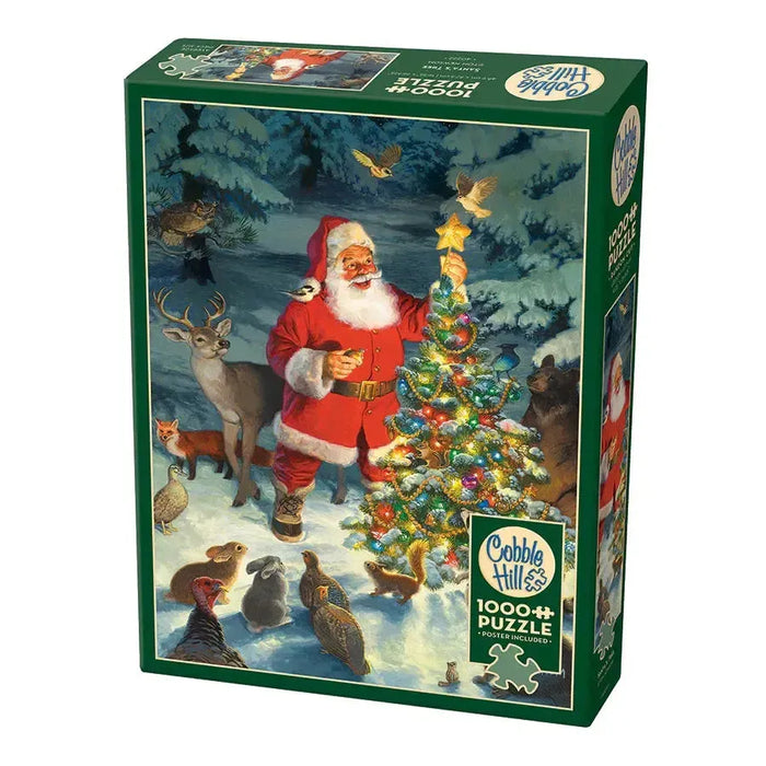 Santa's Tree 1000 Piece Jigsaw Puzzle Cobble Hill - for just $20.99! 
