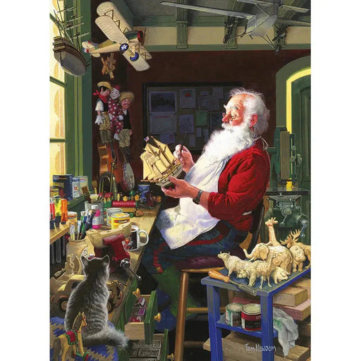 Santa's Workbench 500 Piece Jigsaw Puzzle Cobble Hill - for just $17.99! 
