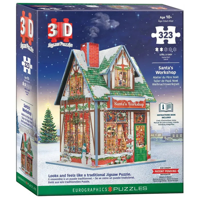 Santa's Workshop 323 Piece 3D Jigsaw Puzzle Eurographics - for just $24.99! 