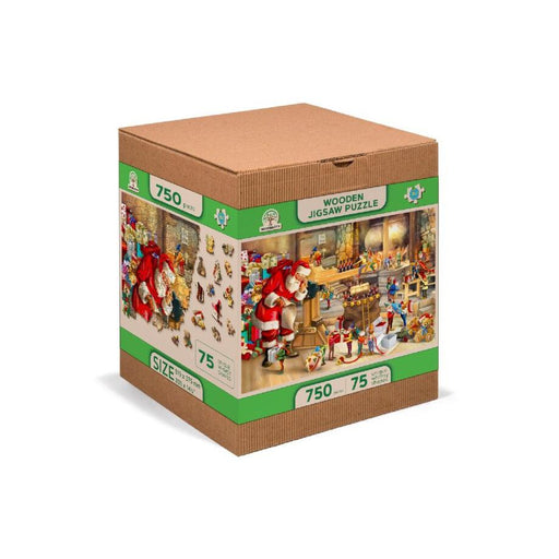Santa’s Workshop 750 Piece Wood Jigsaw Puzzle Wooden City - for just $49.99! 