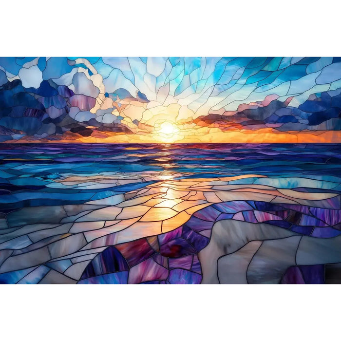 Sapphire Sunset 1000 Piece Jigsaw Puzzle Trippy - for just $19.99! 