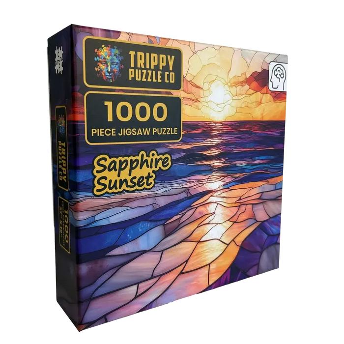Sapphire Sunset 1000 Piece Jigsaw Puzzle Trippy - for just $19.99! 