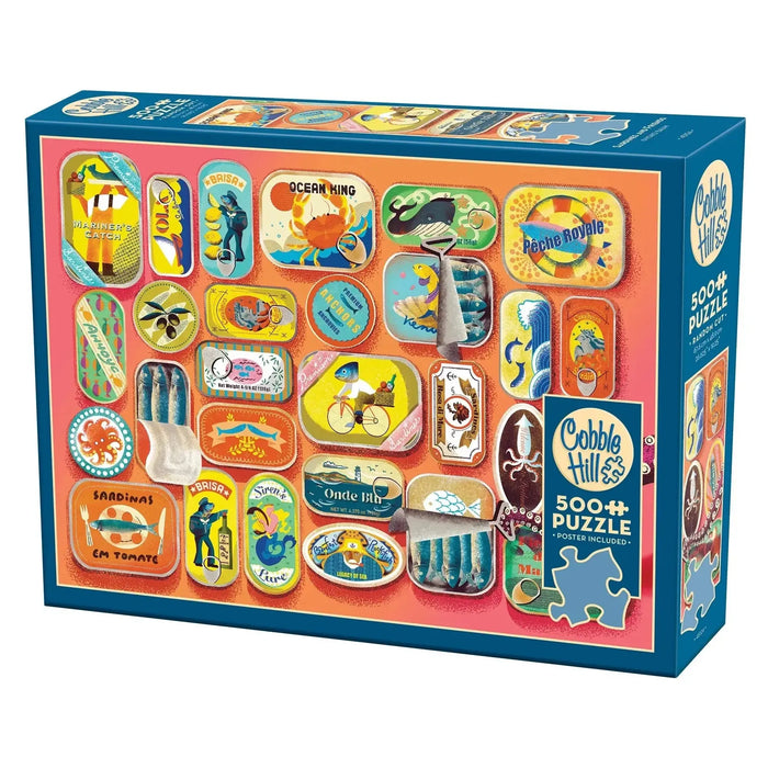 Sardines & Friends 500 Piece Jigsaw Puzzle Cobble Hill - for just $17.99! 