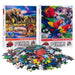 Savanna Animals & Macaws Set of 2 300 Piece Lenticular Jigsaw Puzzles Prime 3D - for just $10.99! 