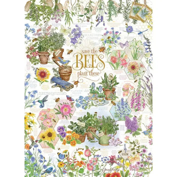 Save the Bees 1000 Piece Jigsaw Puzzle Cobble Hill - for just $19.99! 