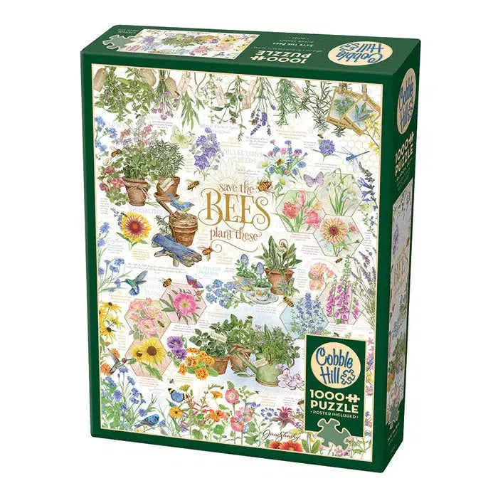 Save the Bees 1000 Piece Jigsaw Puzzle Cobble Hill - for just $19.99! 
