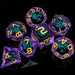 7 Piece Handcrafted Sharp Edged Dice Set With Liquid Core Eyeball - for just $29.99! 