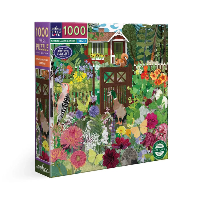 Scandinavian Garden 1000 Piece Jigsaw Puzzle eeBoo - for just $26.99! 