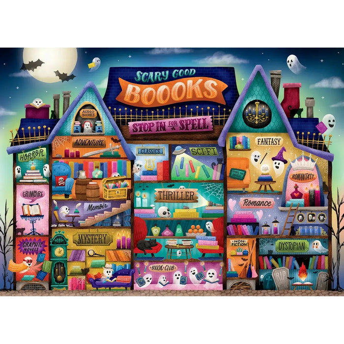 Scary Good Books 500 Piece Jigsaw Puzzle Cobble Hill - for just $17.99! 