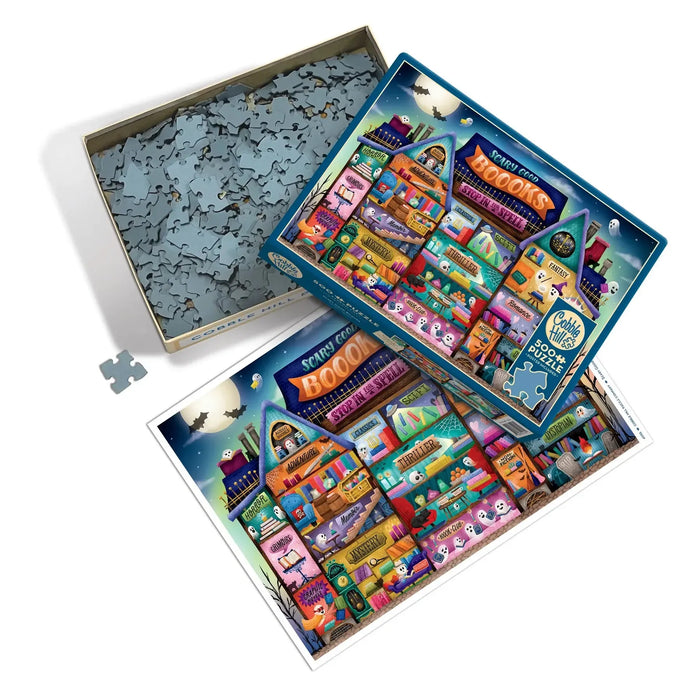 Scary Good Books 500 Piece Jigsaw Puzzle Cobble Hill - for just $17.99! 