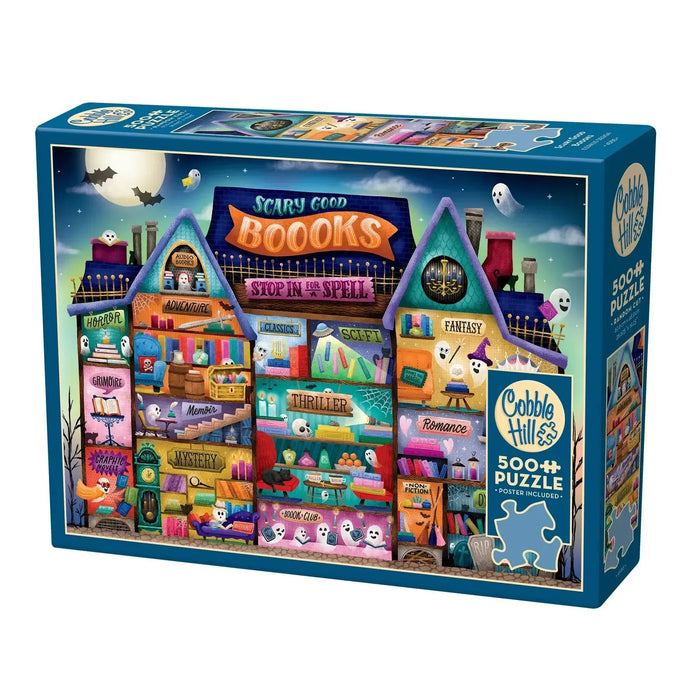 Scary Good Books 500 Piece Jigsaw Puzzle Cobble Hill - for just $17.99! 