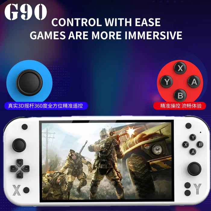 G90 Handheld Game Console – 7-inch 64GB Retro Arcade Gaming Device - for just $111.99! 