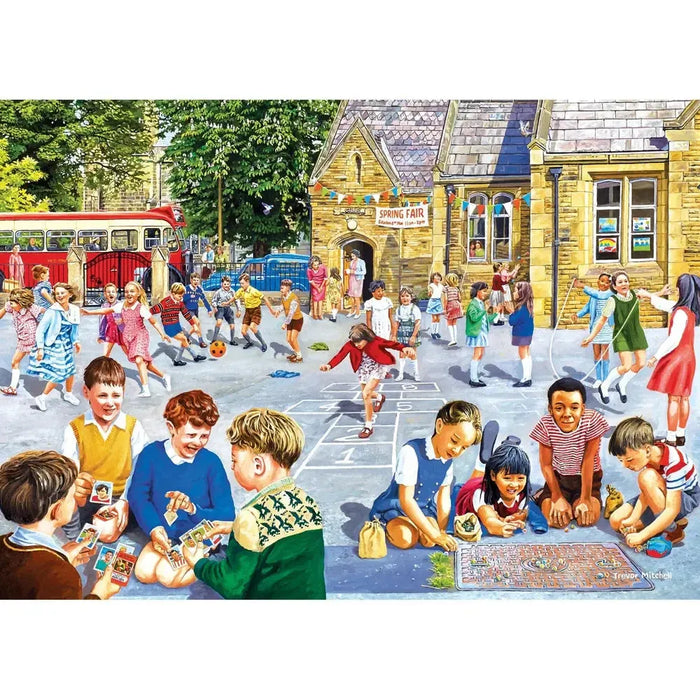 School Days Set of 4 500 Piece Jigsaw Puzzles Gibsons - for just $39.99! 