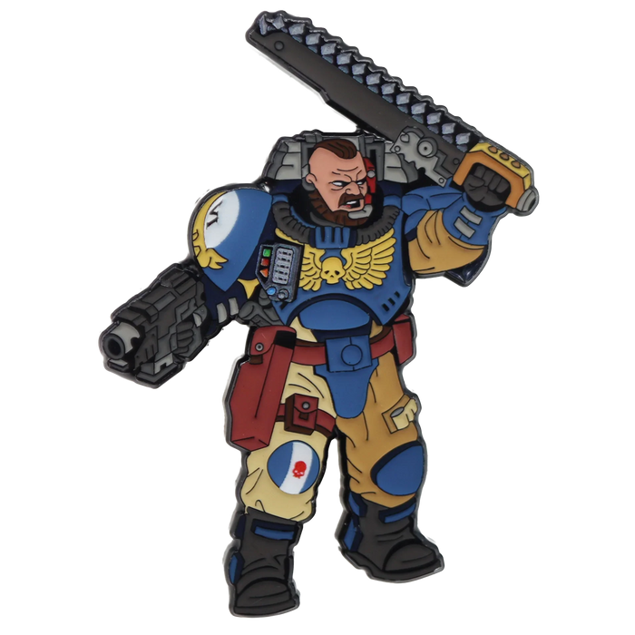 Foam Brain Mystery Loot: 40K Enamel Pins - Ultramarines vs Tyranids - for just $11.99! 