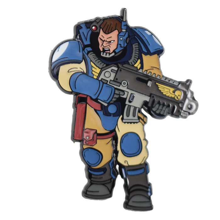 Foam Brain Mystery Loot: 40K Enamel Pins - Ultramarines vs Tyranids - for just $11.99! 